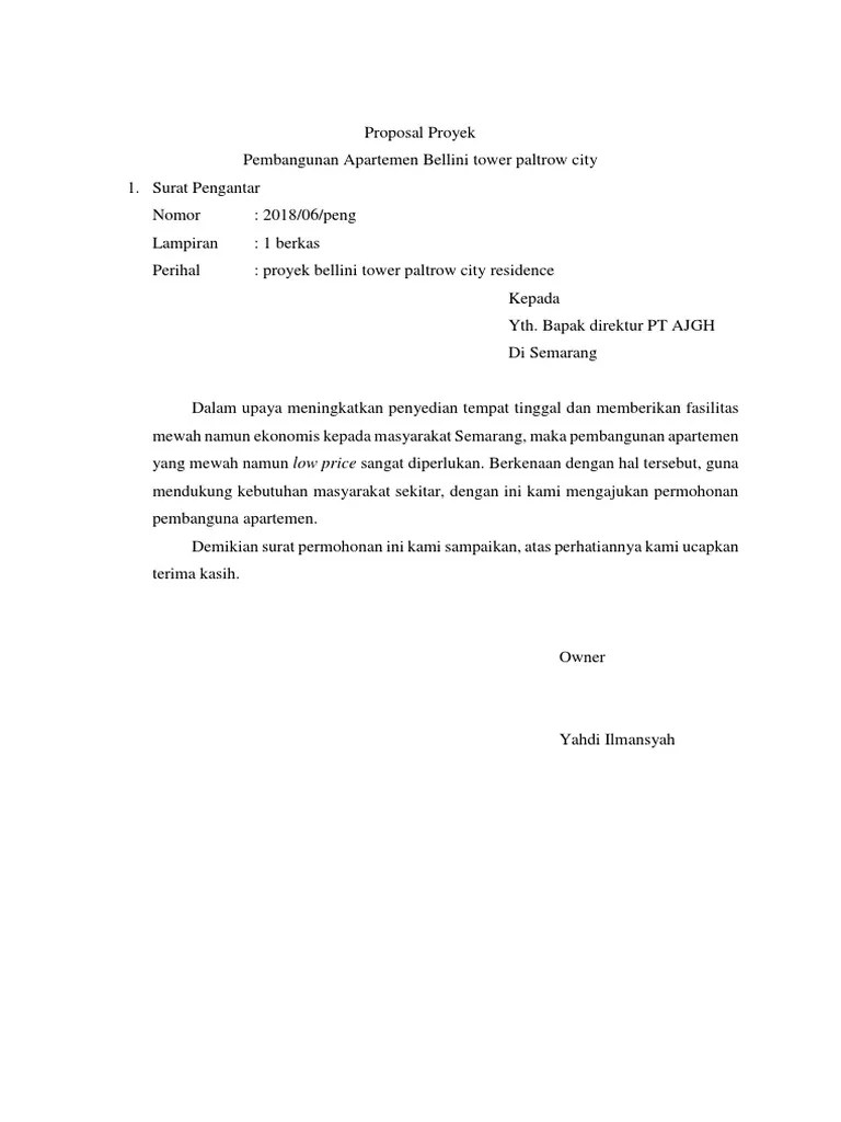 Proposal Proyek | PDF