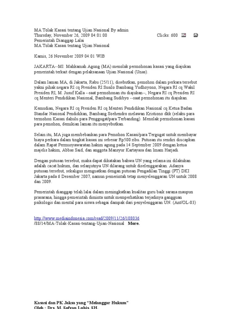 Kasasi Banding | PDF