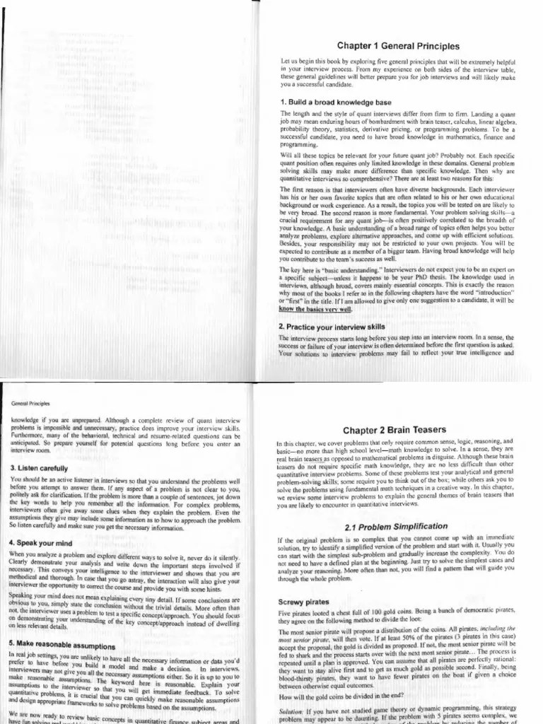 A Practical Guide To Quantitative Finance Interviews PDF