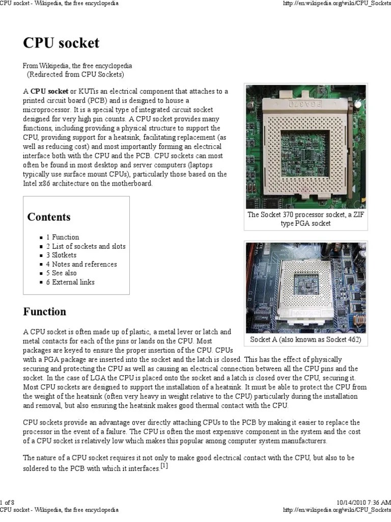 CPU Socket Wikipedia, The.. Advanced Micro Devices X86 Architecture