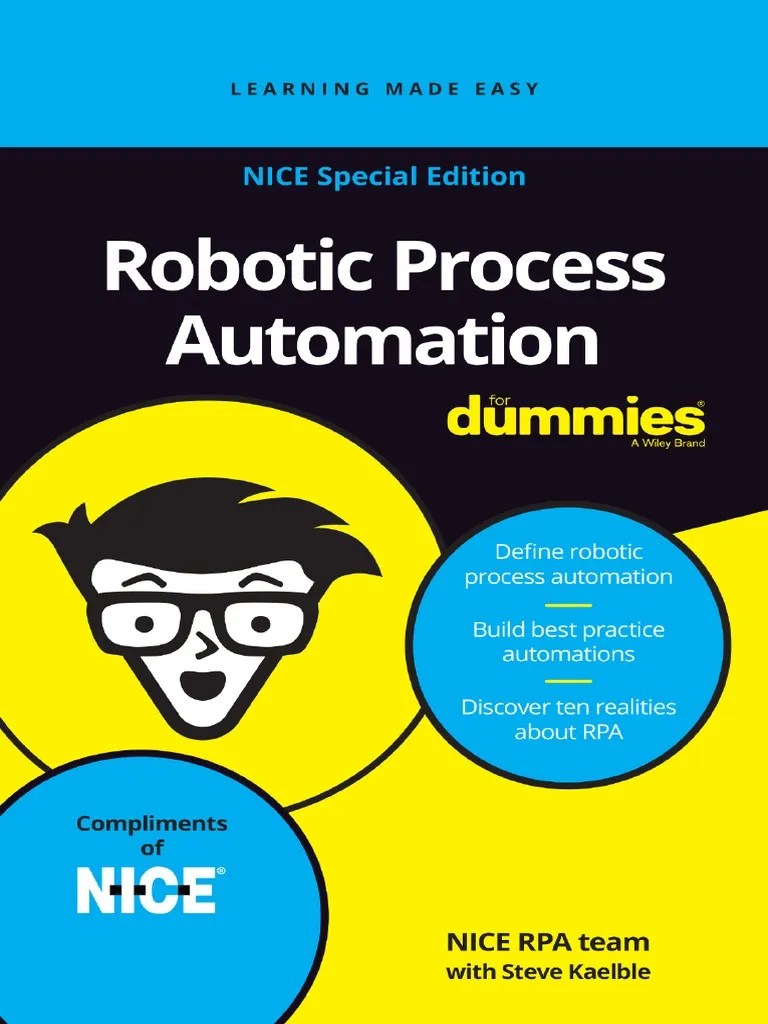 Robotic Process Automation For Dummies PDF Automation Business Process