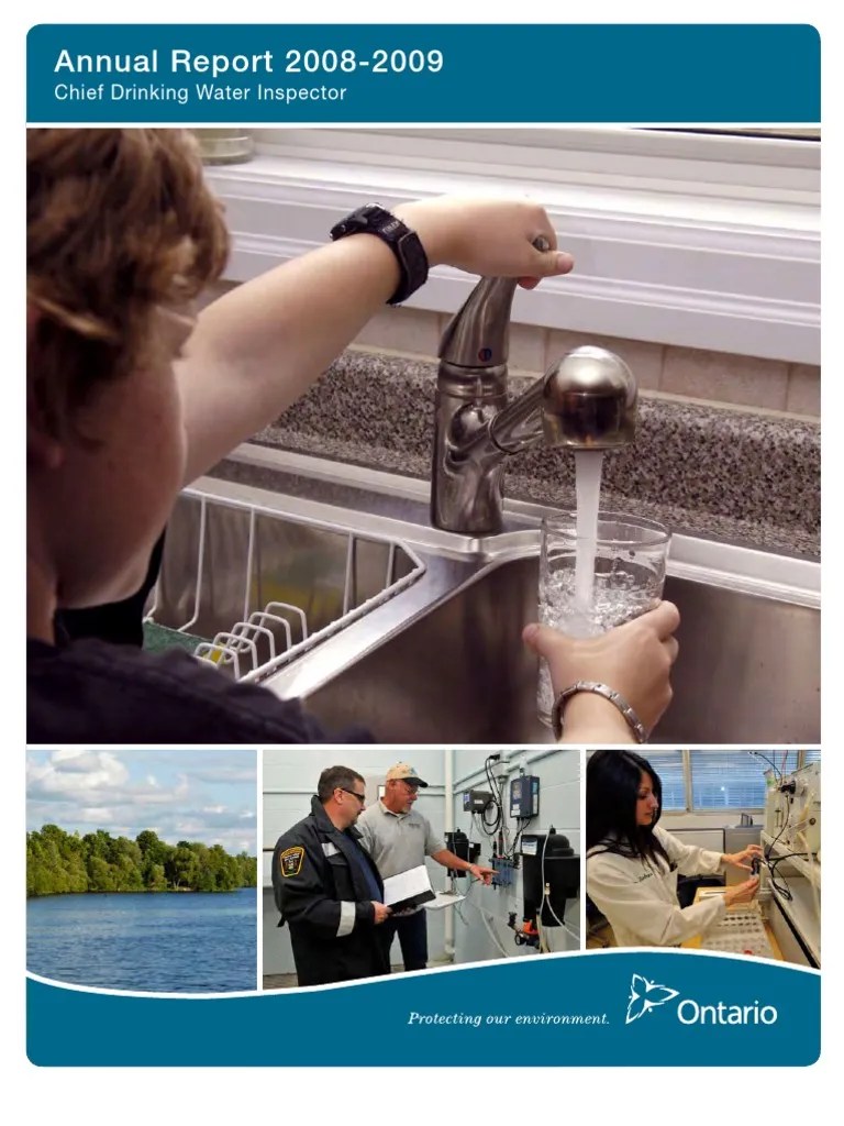 Ontario 5thAnnualDrinkingWaterReport7372e Drinking Water Clean