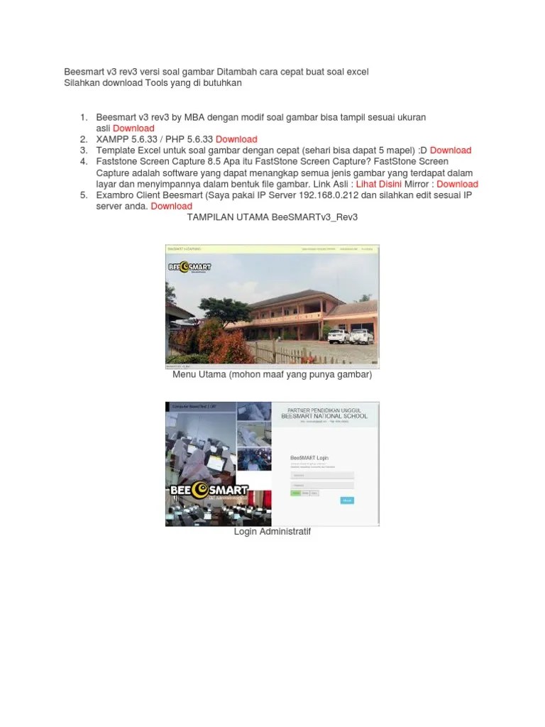Beesmart v3 Rev3 Versi Soal Gambar Ditambah Cara Cepat