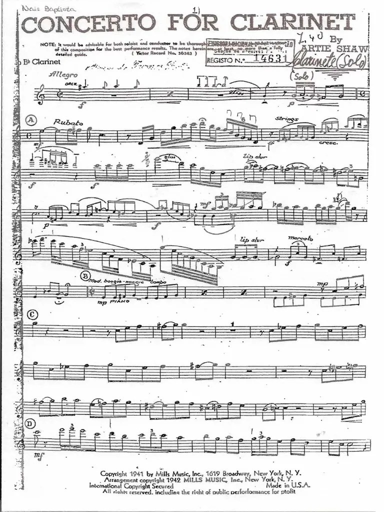 Artie Shaw Concerto,