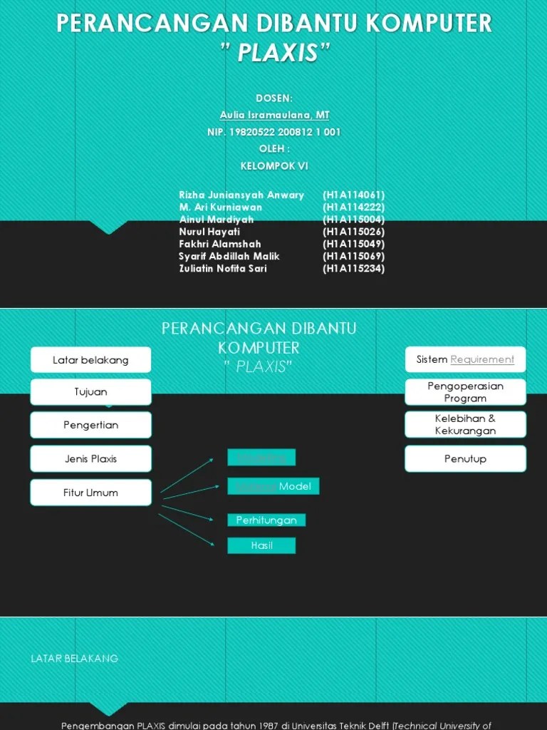 Ppt Plaxis Kelompok Vi