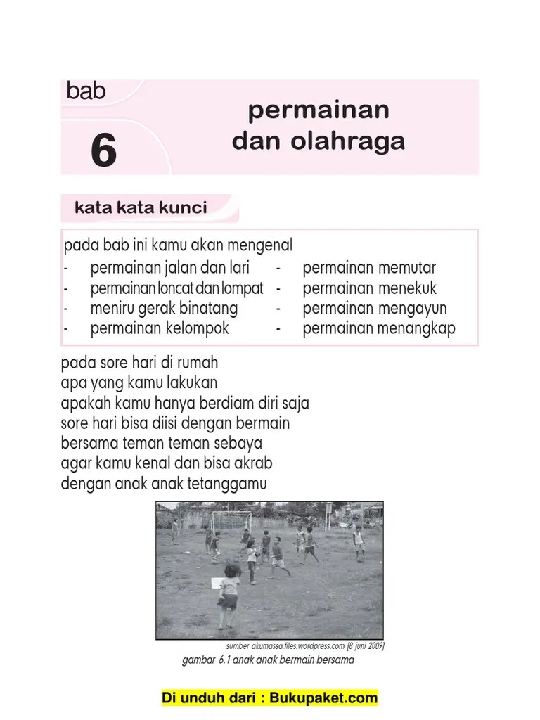 Pelajaran 6 Permainan Dan Olahraga | PDF