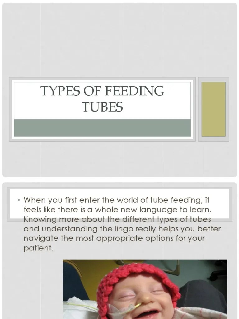 Types of Feeding Tubes Intensive Care Medicine Gastroenterology