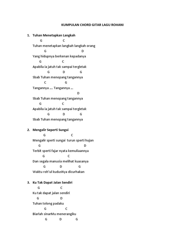 Kumpulan Chord Gitar Lagu Rohani | PDF