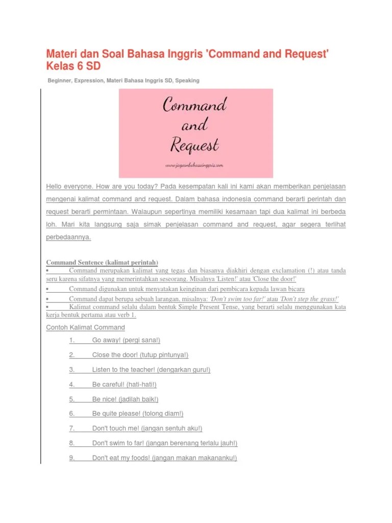 Bahasa Inggris Bab 8 Kelas 6 | PDF | Linguistik