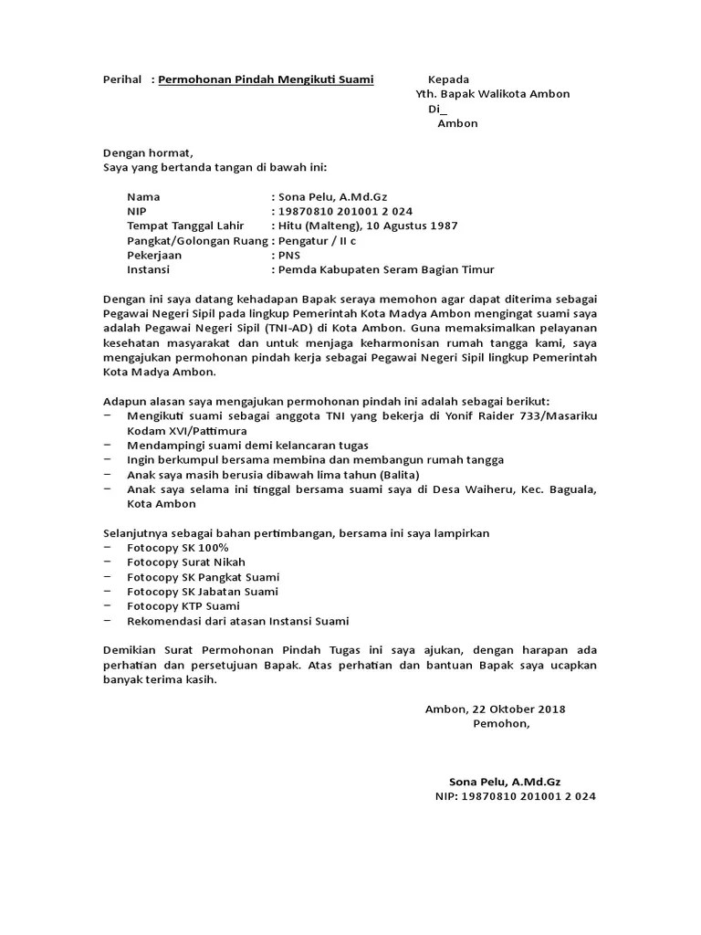 Contoh Surat Mutasi Tni Ad - Nusagates