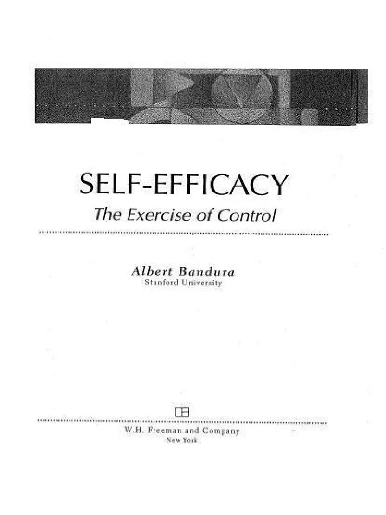 Albert BanduraSelfEfficacy The Exercise of ControlW