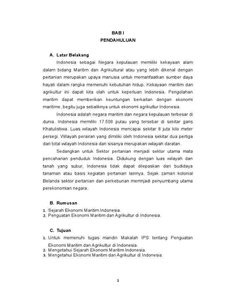 Peserta didik mengidentifikasi penguatan ekonomi maritim di. Artikel Penguatan Ekonomi Maritim Dan Agrikultur Di Indonesia