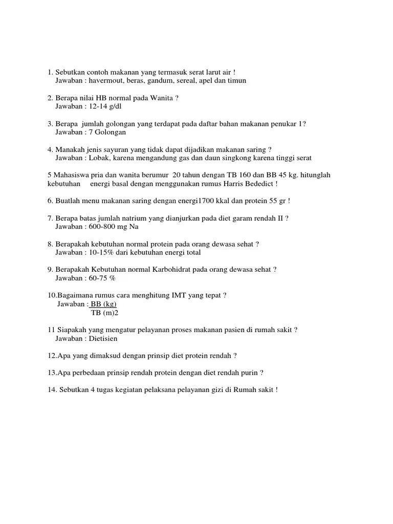 Soal Tes Masuk Rumah Sakit Untuk Perawat Pdf Info