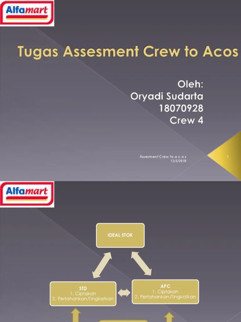 Bahan Assessment Crew To Acos Alfamart | PDF