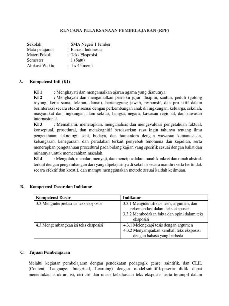 Contoh Soal Ulangan Teks Eksposisi Kelas 10