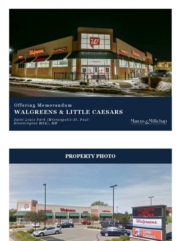 Walgreens & Little Caesars, Saint Louis Park, MN PDF Leasehold