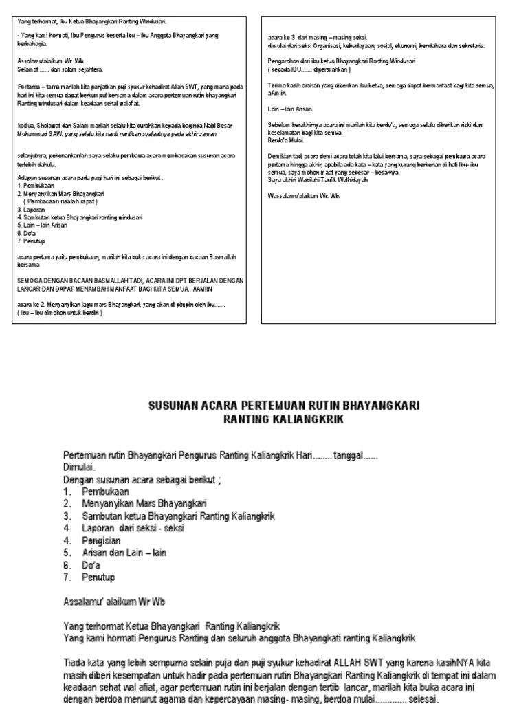 Susunan Acara Arisan – Beinyu.com