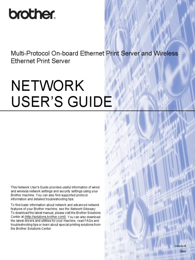 Brother Network User Guide | PDF | Wireless Lan | Wireless Access Point