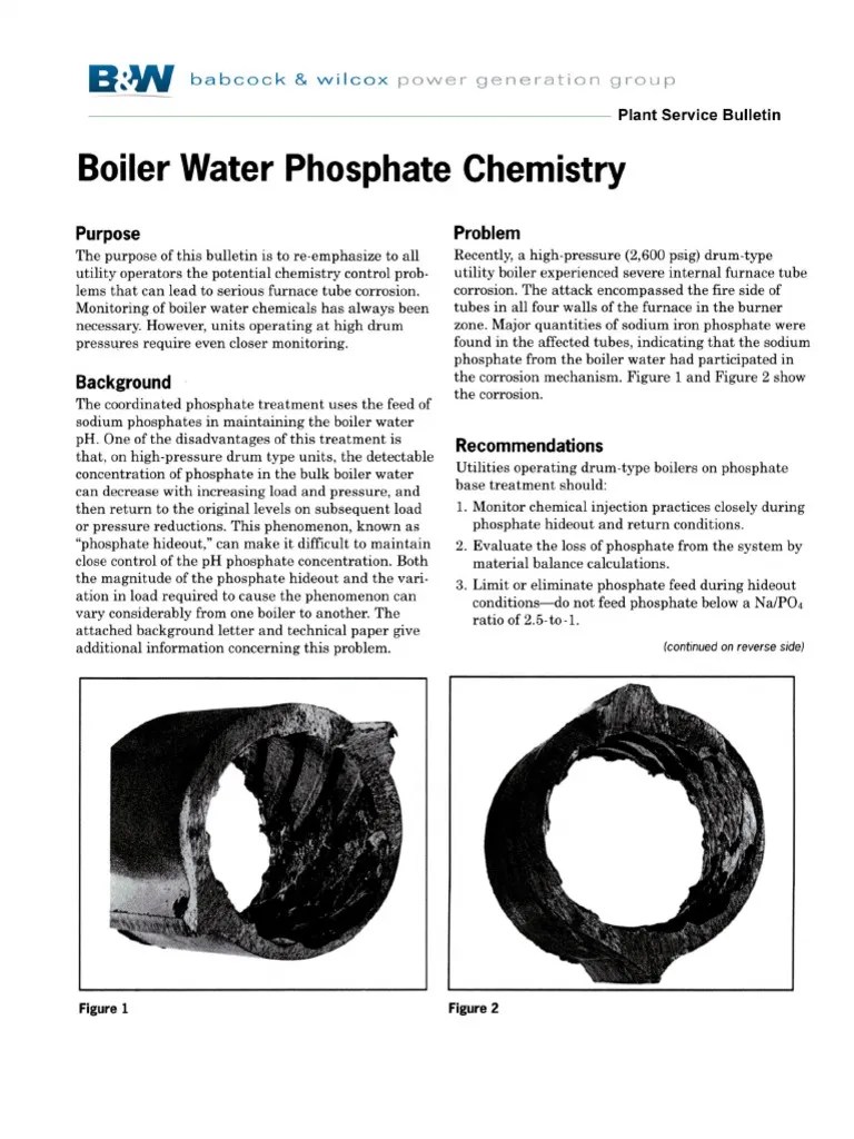 Boiler Water Phosphate Chemistry PDF PDF