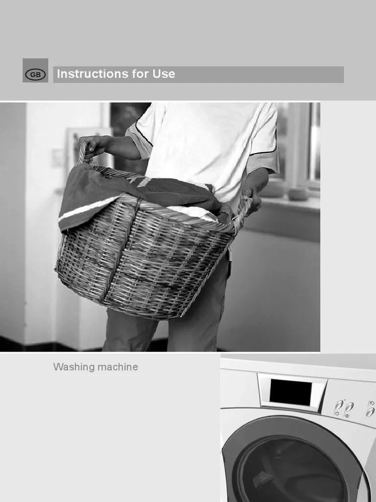 Instructions for Proper Use and Maintenance of a Home Washing Machine