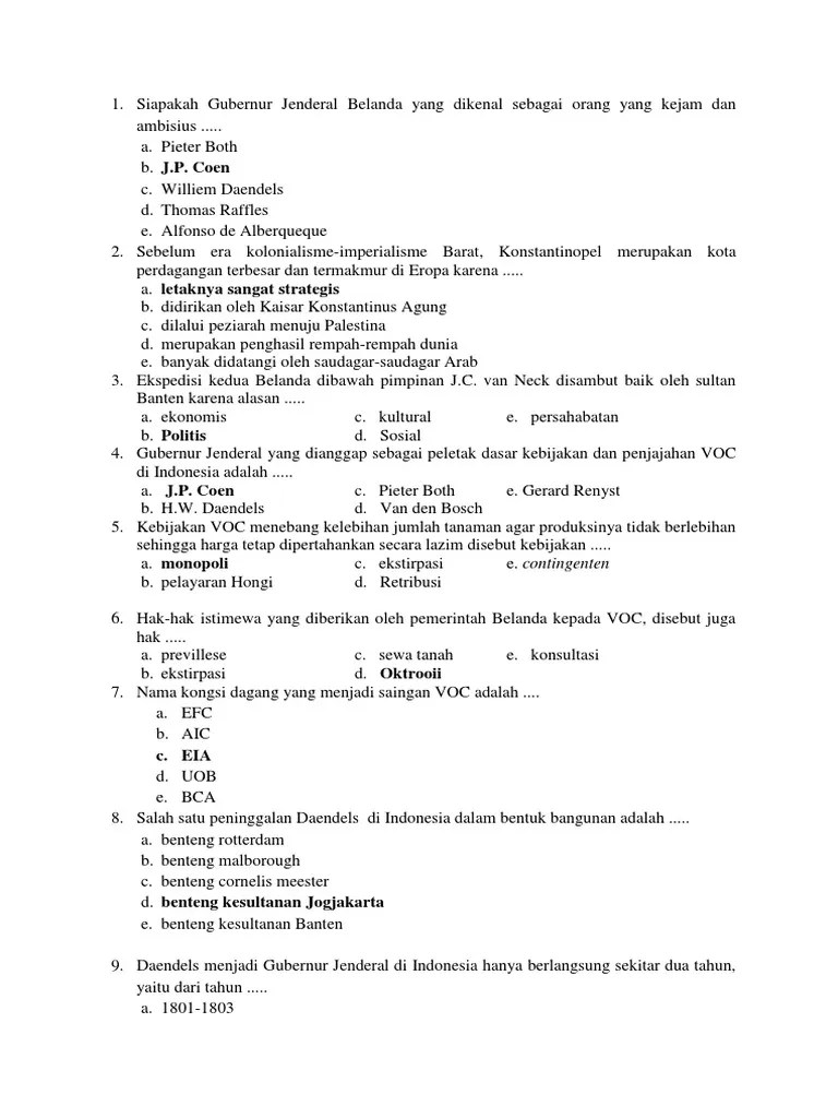Kebijakan Voc Menebang Kelebihan Jumlah Tanaman Agar Produksinya - Safekey