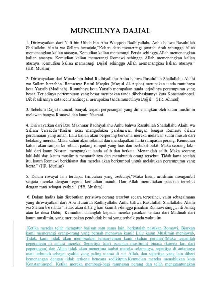 Munculnya Dajja1 | PDF