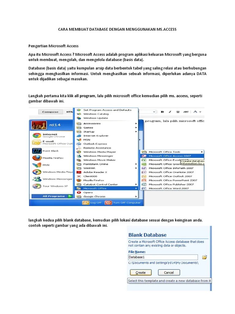 Cara Membuat Database