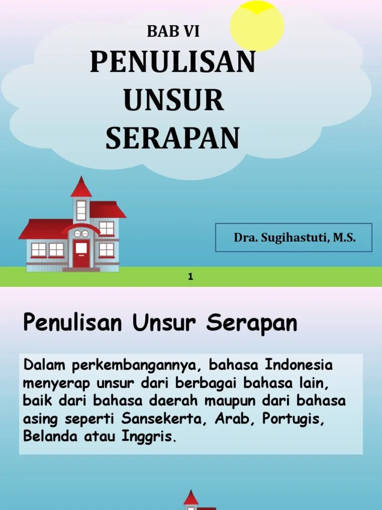 Penulisan Unsur Serapan | PDF