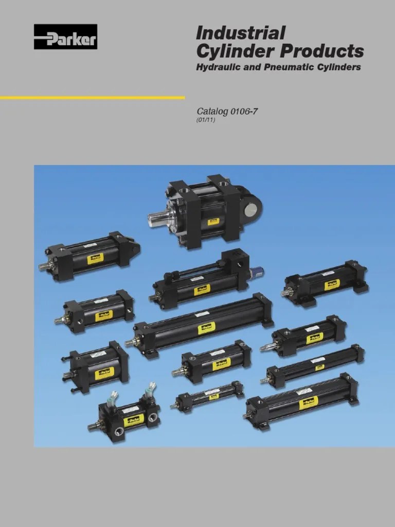 Parker Industrial Cylinder Product Catalog PDF Cylinder (Engine) Pump