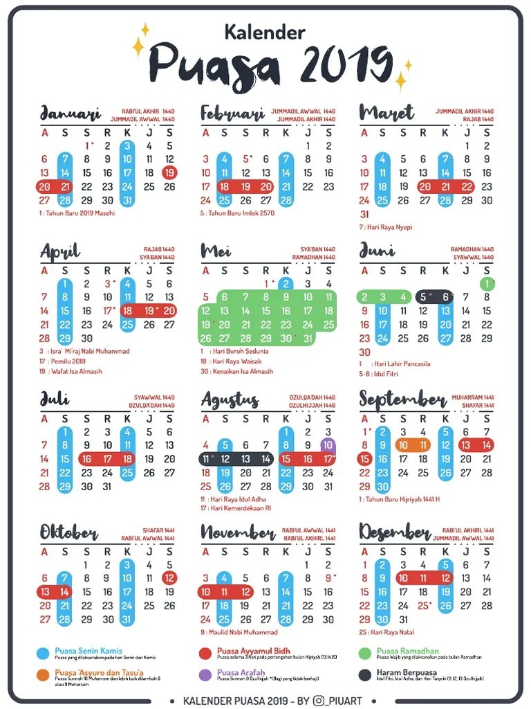 Piu Kalender Puasa 2019 PDF