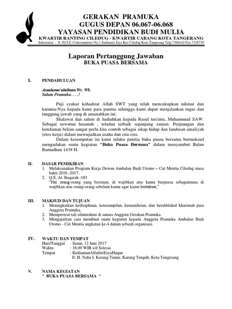 LPJ Bukber Angkatan 3 | PDF