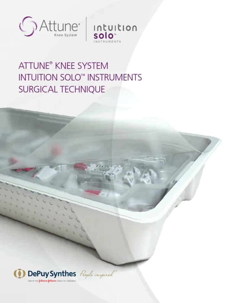 Attune Knee Single Use Instrument Set Knee Anatomical Terms Of Location