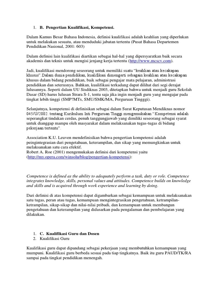 Kualifikasi Guru | PDF