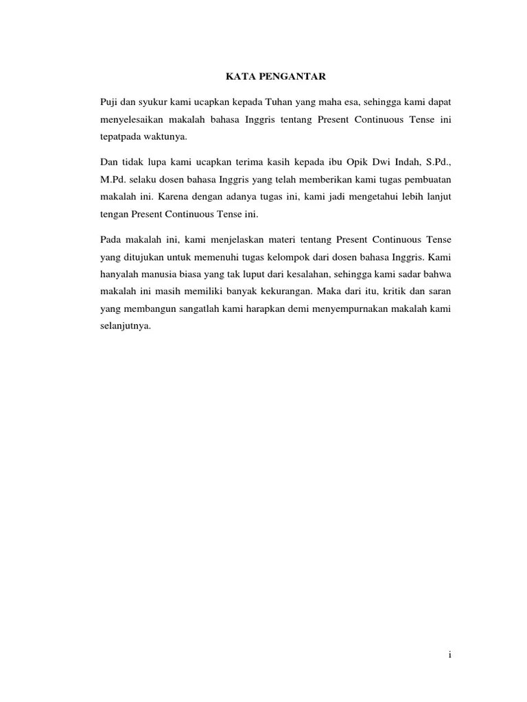 Paragraf Simple Present Tense Sedang