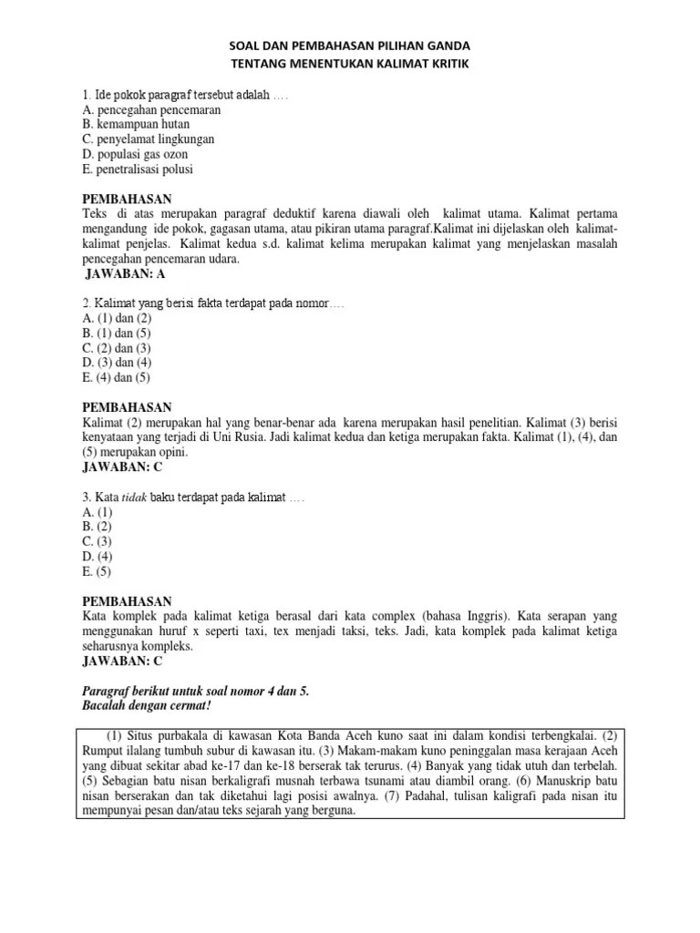 Kalimat Kritik | PDF