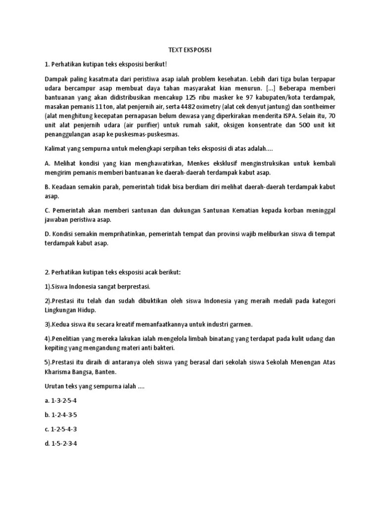 Text Eksposisi | PDF