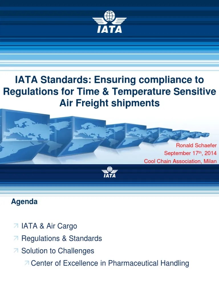 IATA Standards Ensuring compliance to Regulations for Time