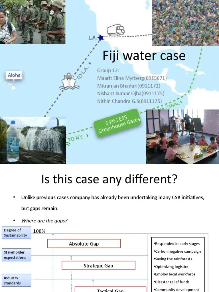 Fiji Water Case Presentation Group12 PDF Environmental Social