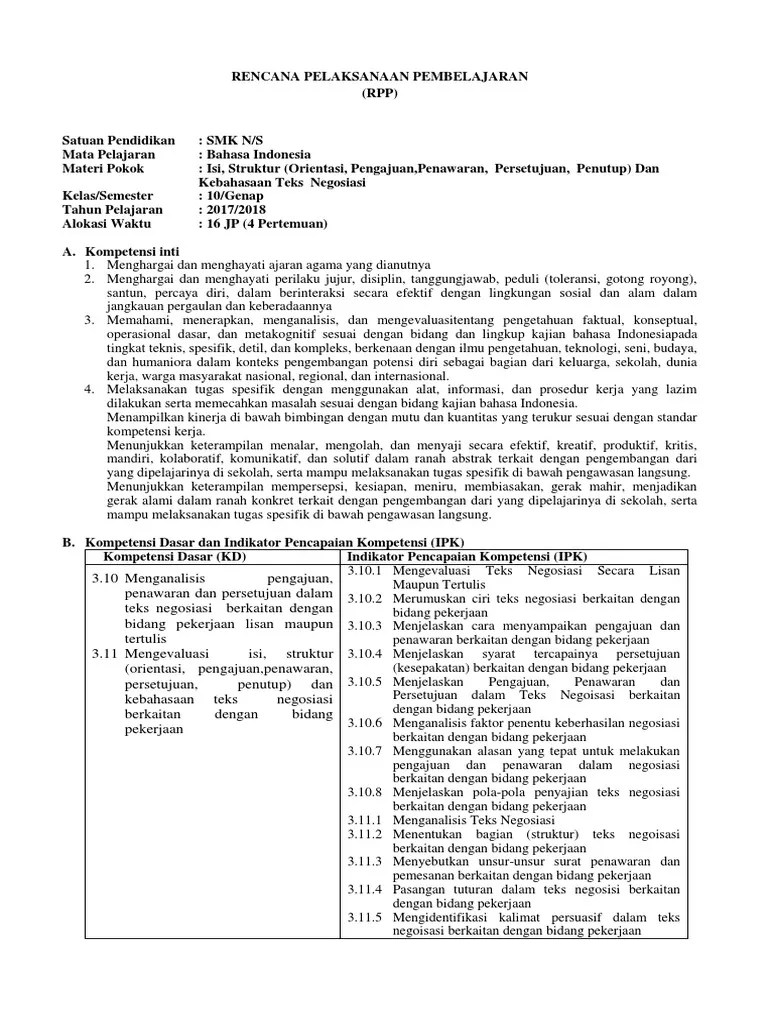 Struktur Orientasi Teks Negosiasi Berupa Apa Jelaskan