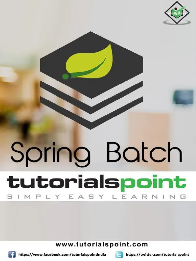 Spring Batch Tutorial Data Management Information Technology