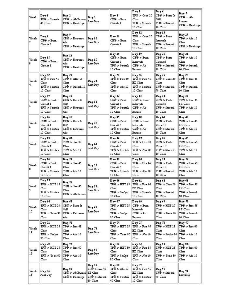 TurboFire/Chalean Extreme Hybrid Nature Free 30day Trial Scribd