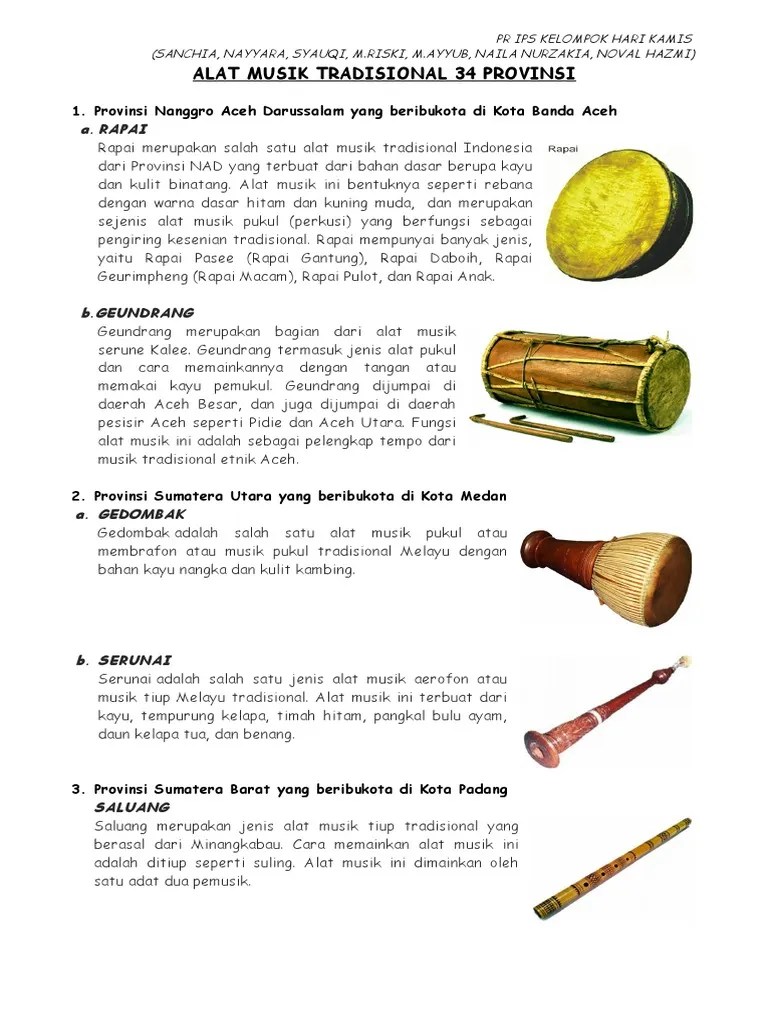Nama Dan Gambar Alat Muzik Tradisional Melayu kirostab