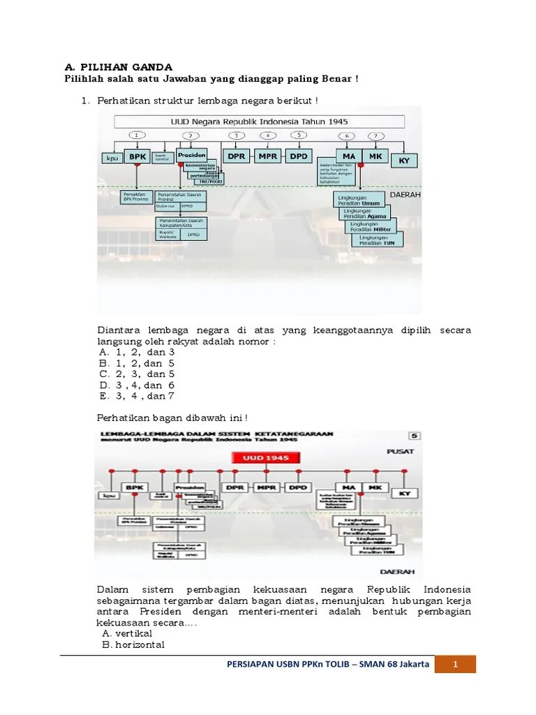 Persiapan To Usbn PPKN | PDF