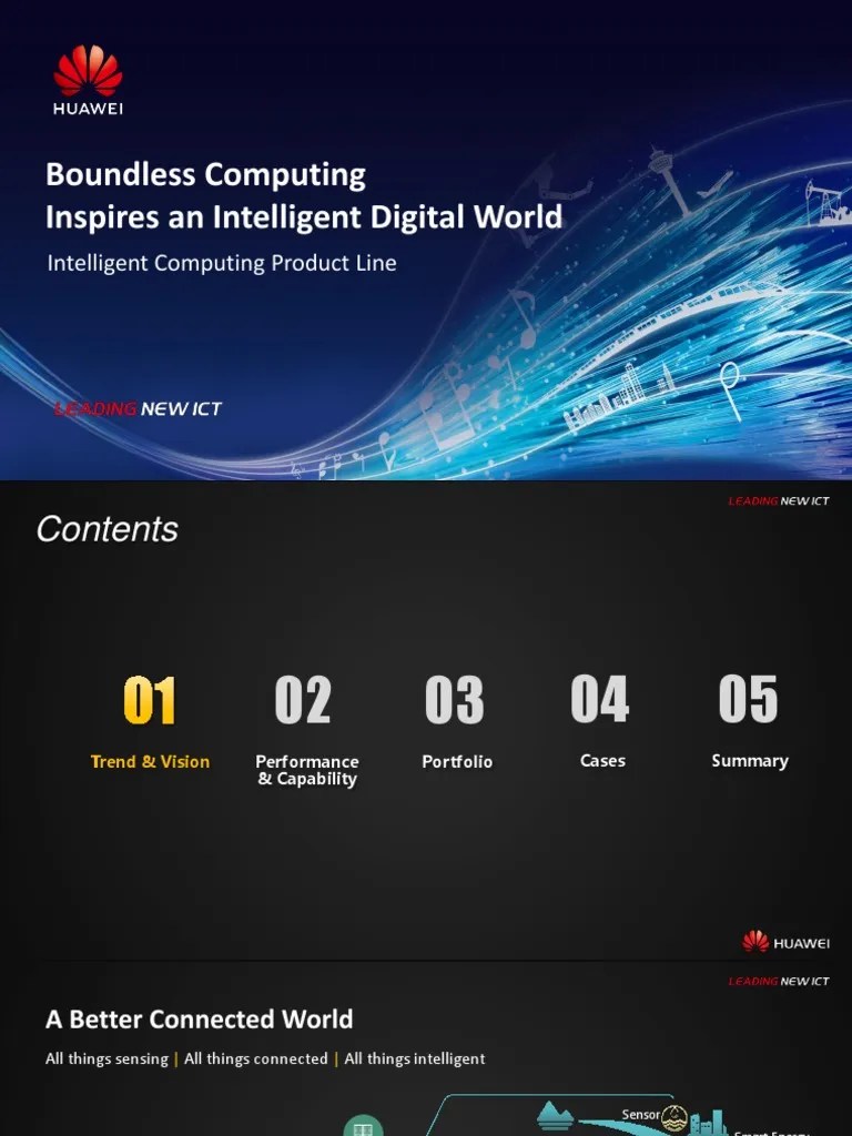 Huawei Server Overview Presentation | Cloud Computing | Solid State Drive
