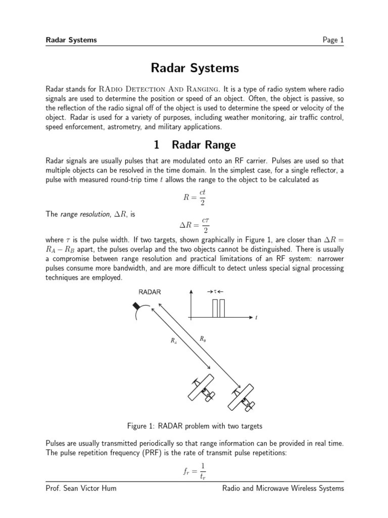 Understanding Radar Systems A Comprehensive Guide to the Theory and Operation of Modern Radar