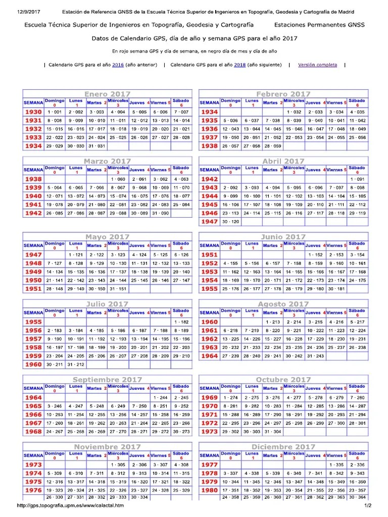 Calendario Gps PDF