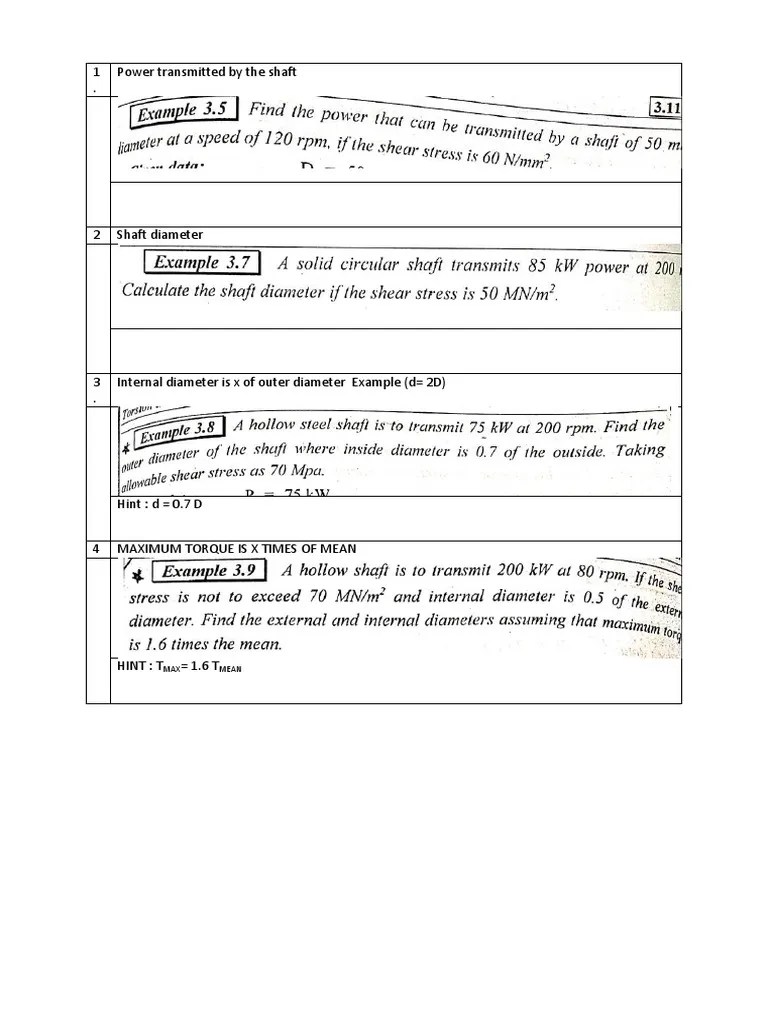 1 Power Transmitted by The Shaft MAX Mean PDF