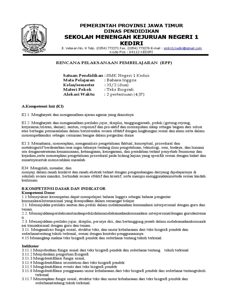 Struktur Teks Biografi Dalam Bahasa Inggris Berbagi Teks Penting