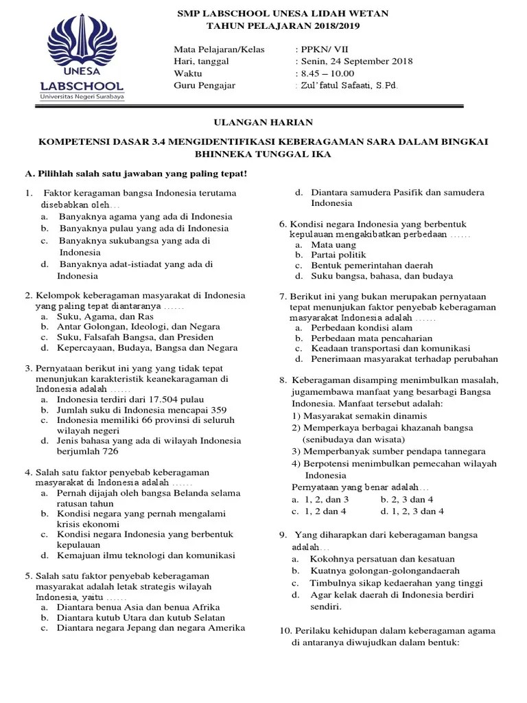 5 Faktor Penyebab Keberagaman Masyarakat Indonesia Berbagai Sebab