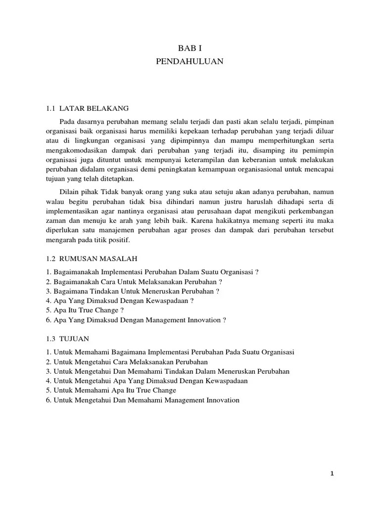 Implementasi Perubahan | PDF